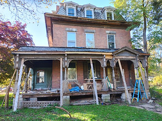 Candidate's abandoned house under construction