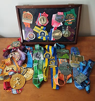 Cnndidate's marathon medals