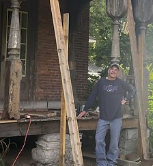 Candidate working on revovating home